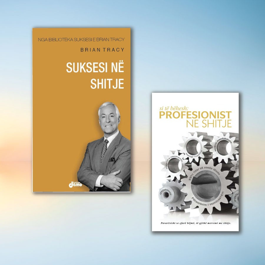Shitjet në biznes sipas Brian Tracy dhe Vasil Naçit – set me 2 libra