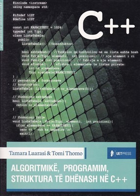 Algoritmike, Programim, Strukture te dhenash ne C++