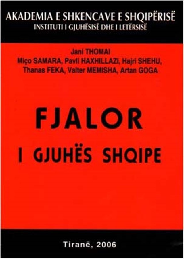 Fjalor i gjuhës shqipe