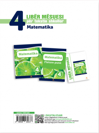 Liber mesuesi per tekstin shkollor Matematika 4