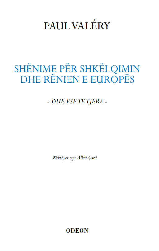 Shenime per shkelqimin dhe renien e Europes