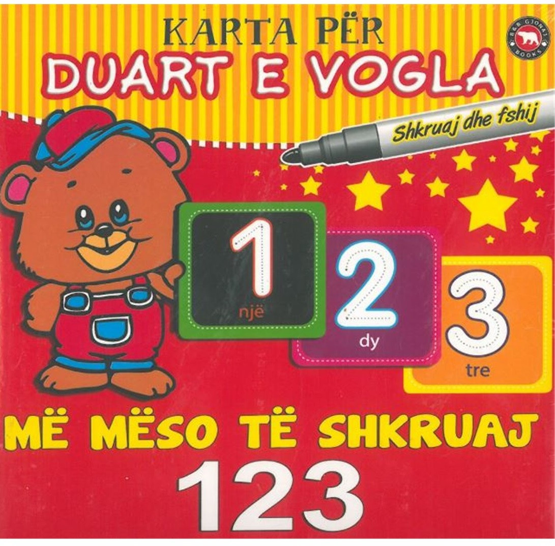 Karta per duart e vogla –me meso te shkruaj 123