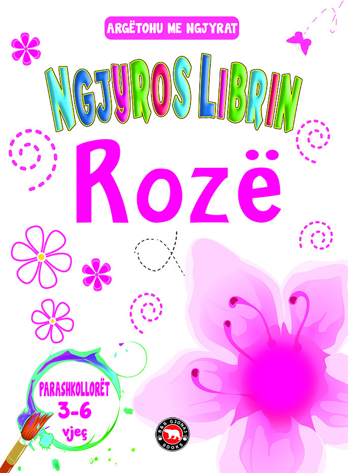 Argetohu me ngjyrat Ngjyros librin ROZE