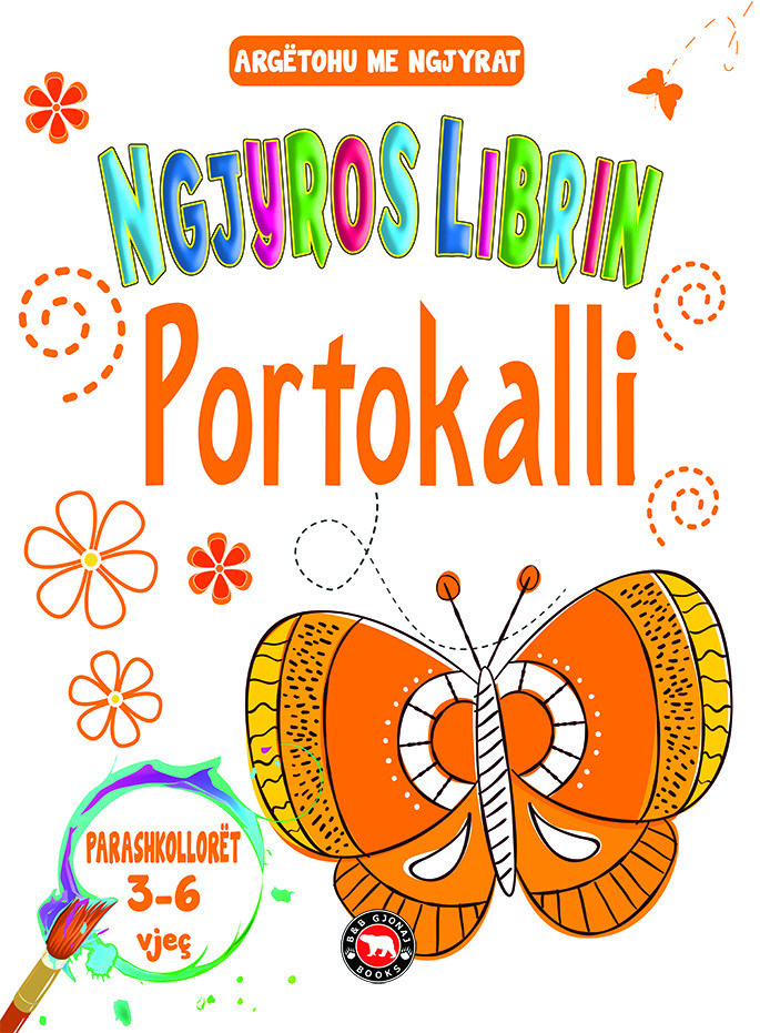 Argetohu me ngjyrat Ngjyros librin PORTOKALLI