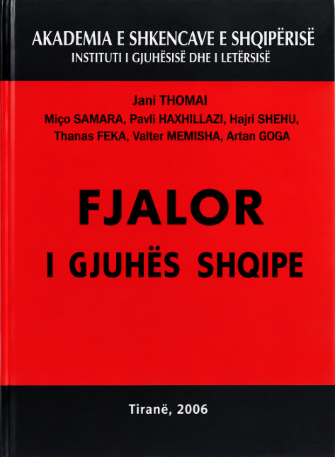 Fjalor i gjuhesh shqipe