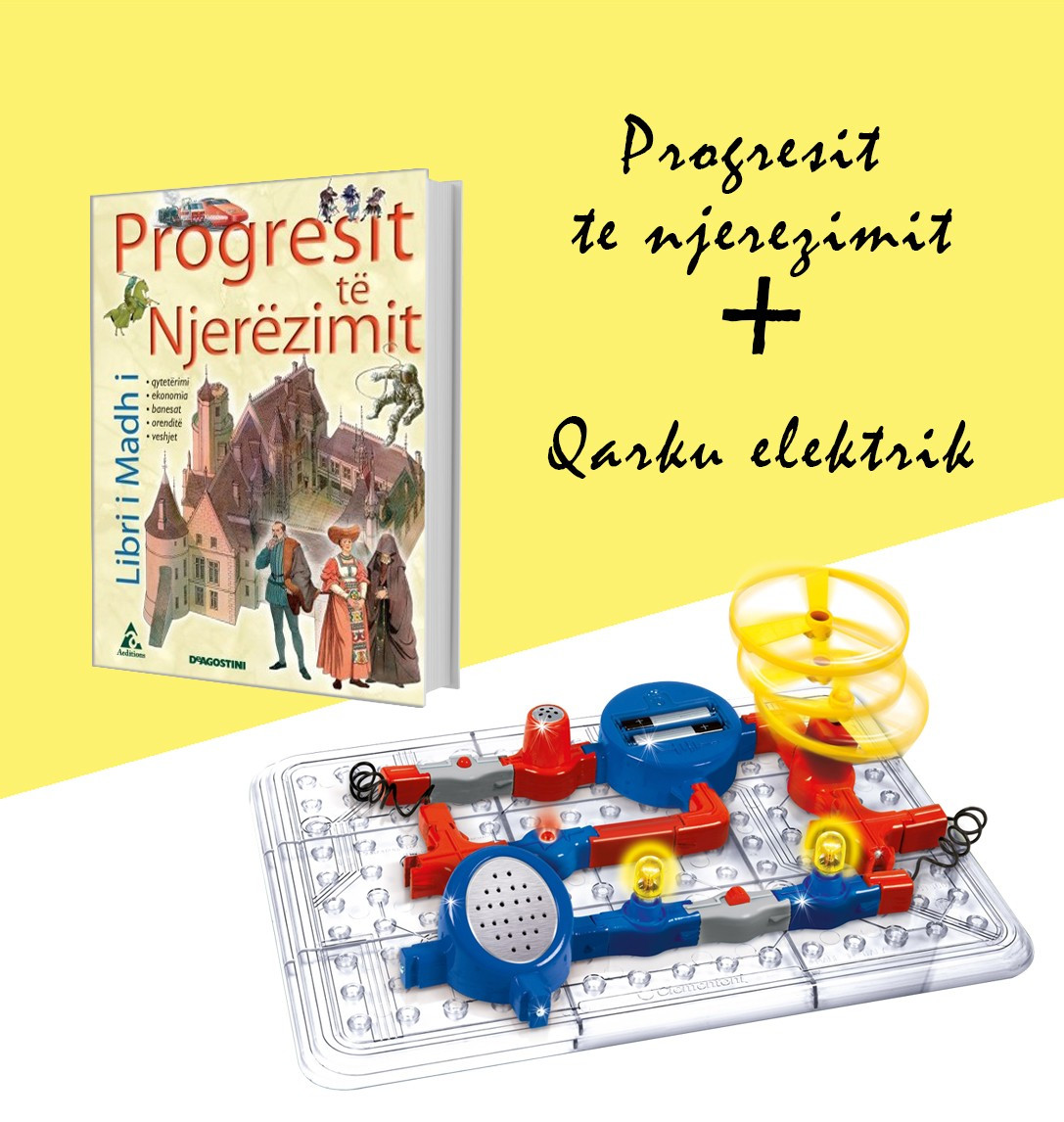 Set Qarku elektrik + Libri "Progresi i njerëzimit”