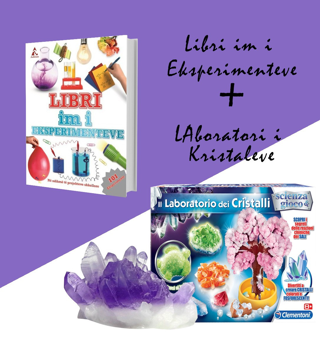 Set Laboratori i kristaleve + “Libri im i eksperienteve”