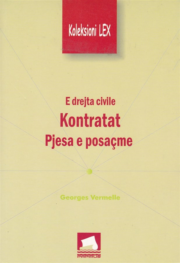 E dretja civile, Kontratat (Pjesa e posacme)